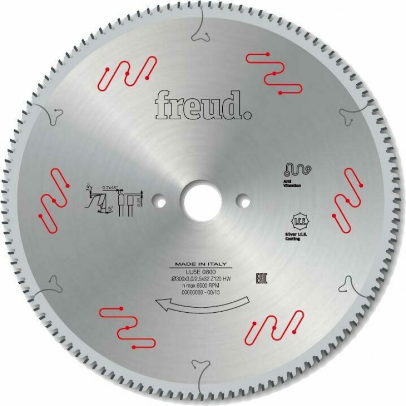 Δίσκος Κοπής αλουμινίου και μη σιδηρούχων μετάλλων Freud LU5E0700